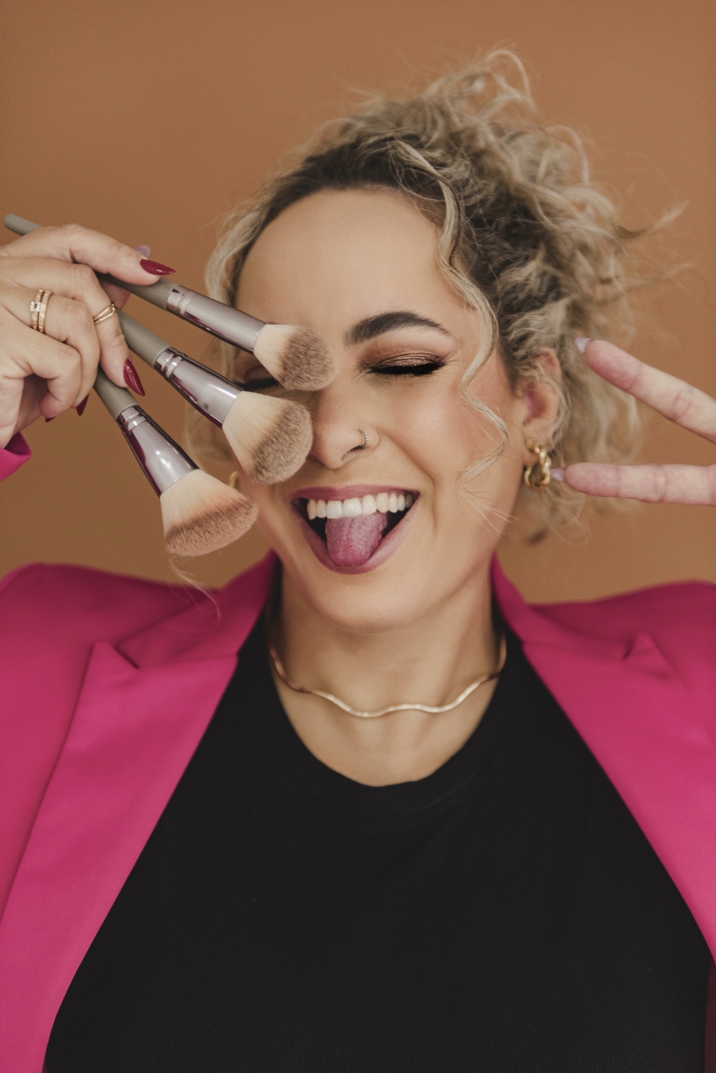 Thais de Barros em produção
